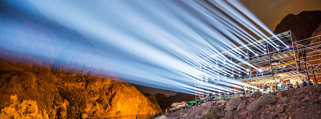 Photo Gallery of the spectacular world premiere of the Freightliner Inspiration Truck at Hoover Dam