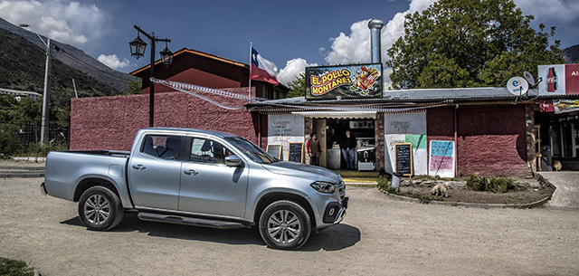 Mercedes-Benz X-Class test drive experience in Santiago, Chile